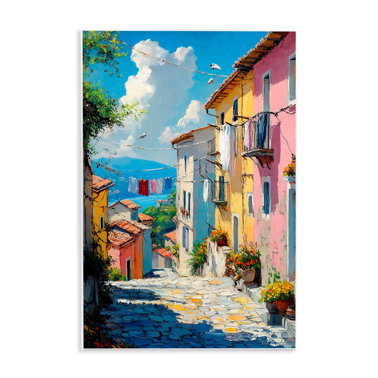 Stupell Industries Colorful Coastal Town Wall Plaque Art, design by Creative Studio
